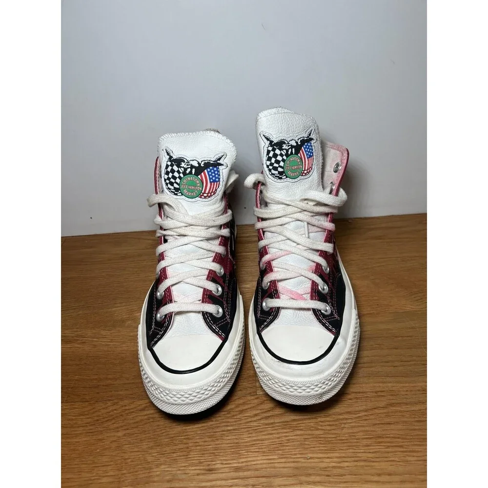 Converse Chinatown Market Jeff Hamilton Shoes Mens Size 7 Red Black 171243C - Picture 2 of 10